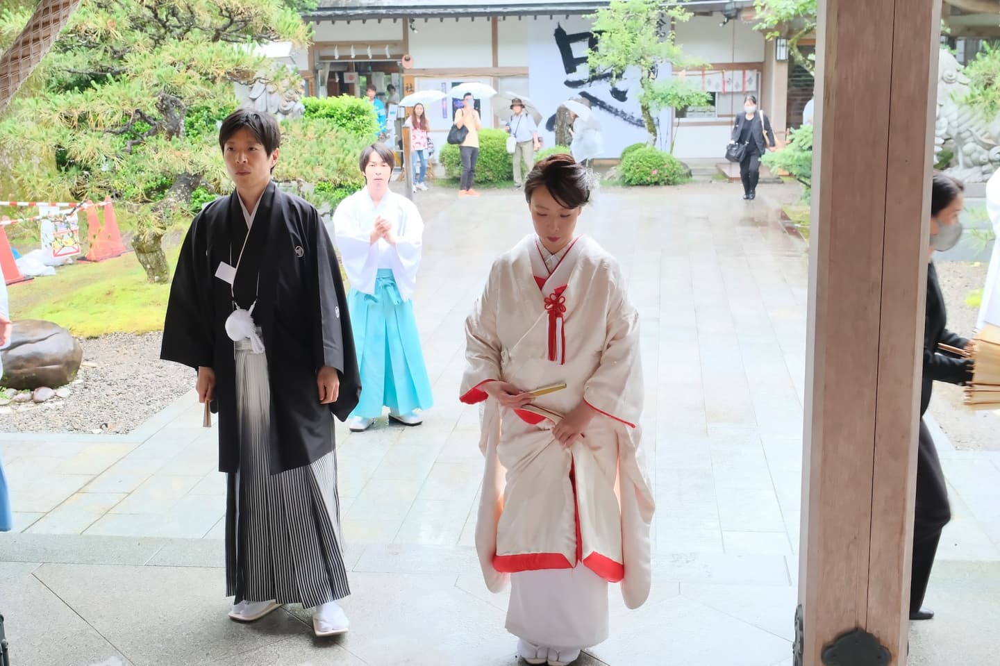 熊野本宮大社での結婚式の写真