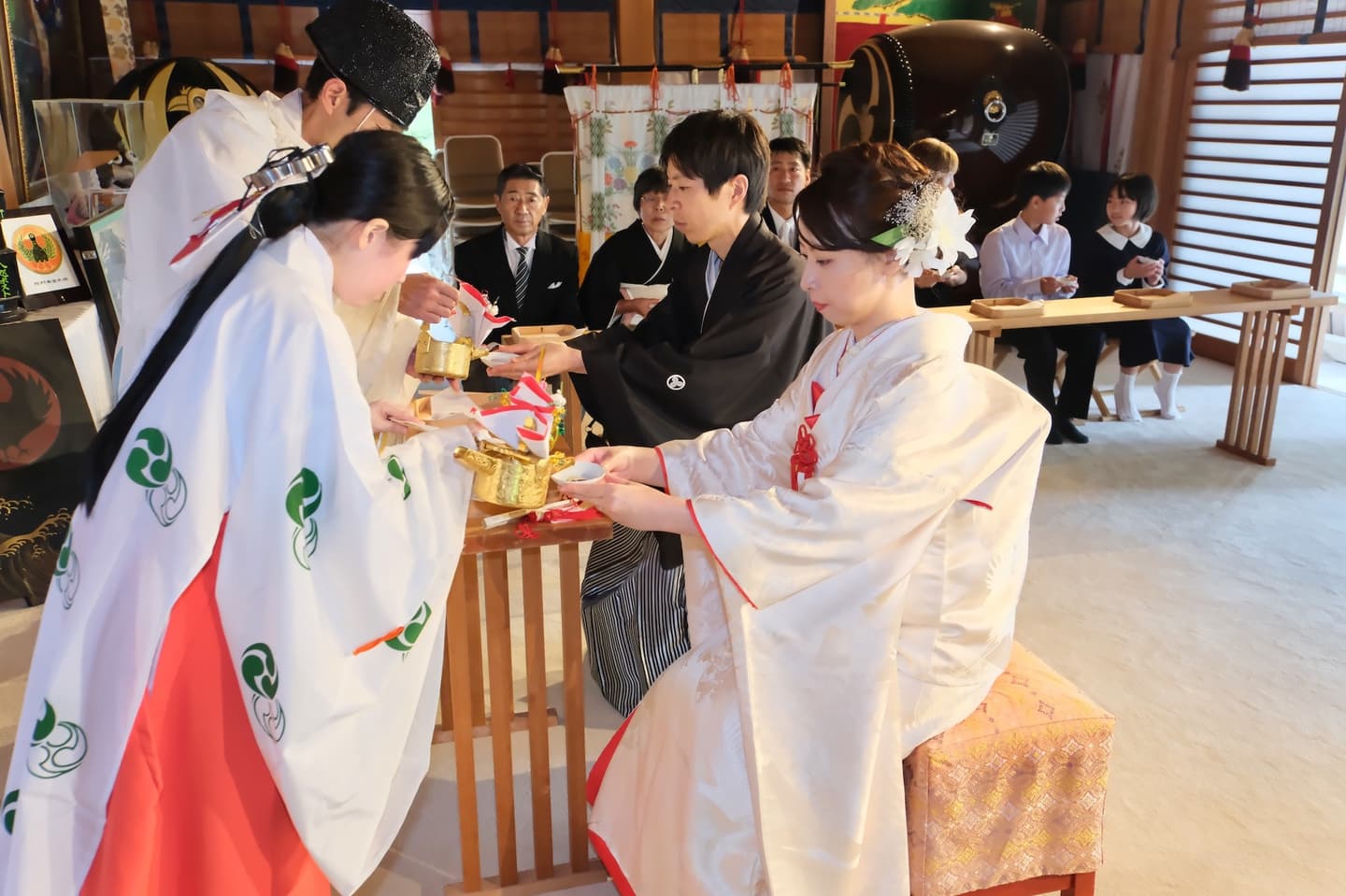 熊野本宮大社での結婚式の写真