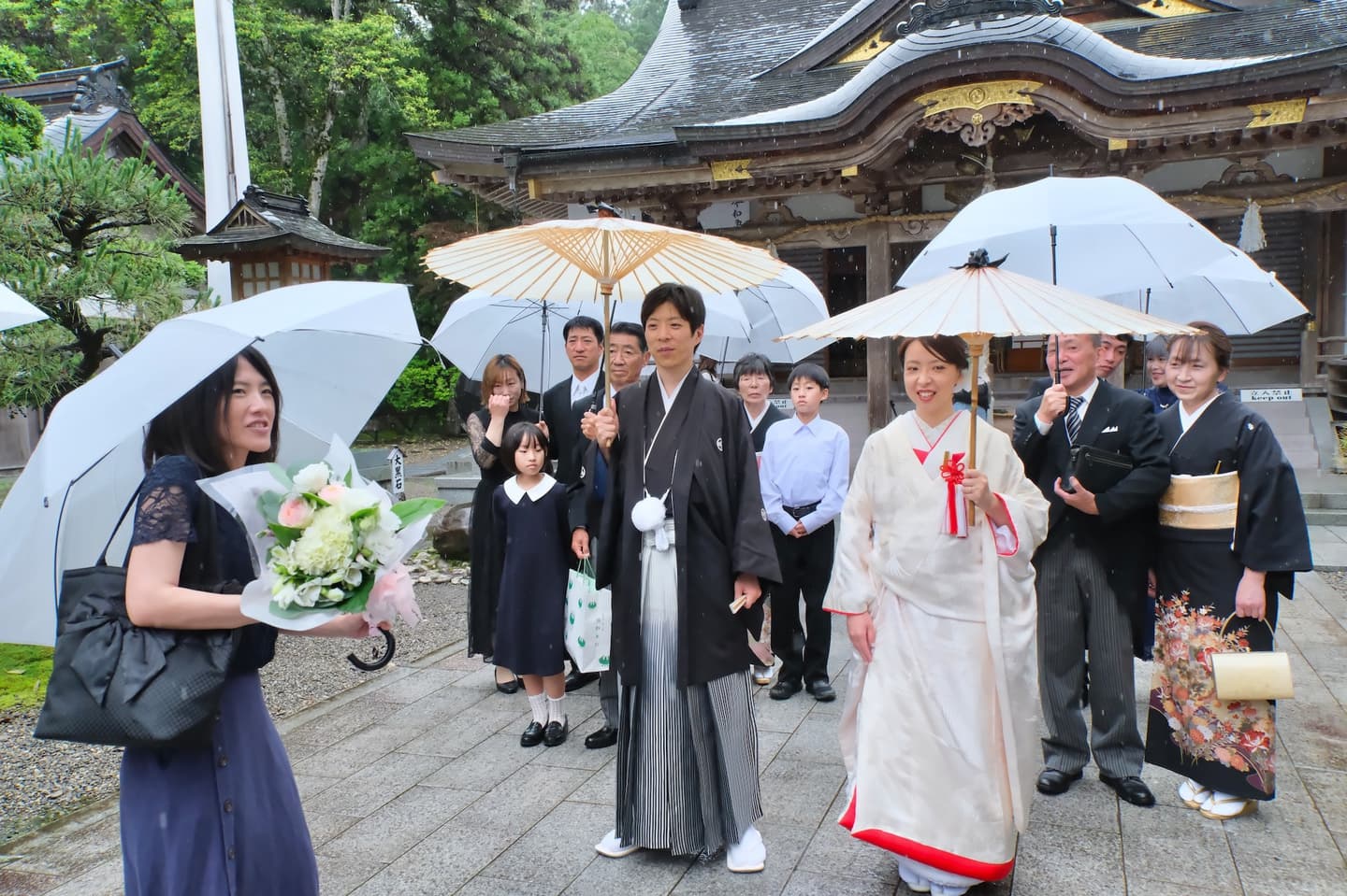 熊野本宮大社での結婚式の写真