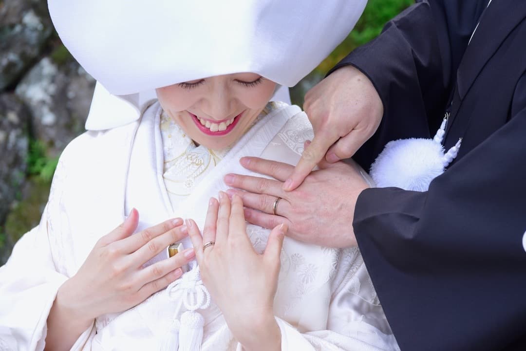大神神社で白無垢の結婚式写真