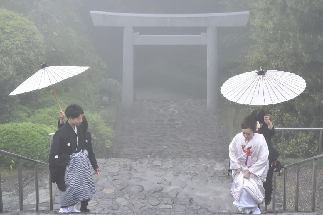 神前式での白無垢