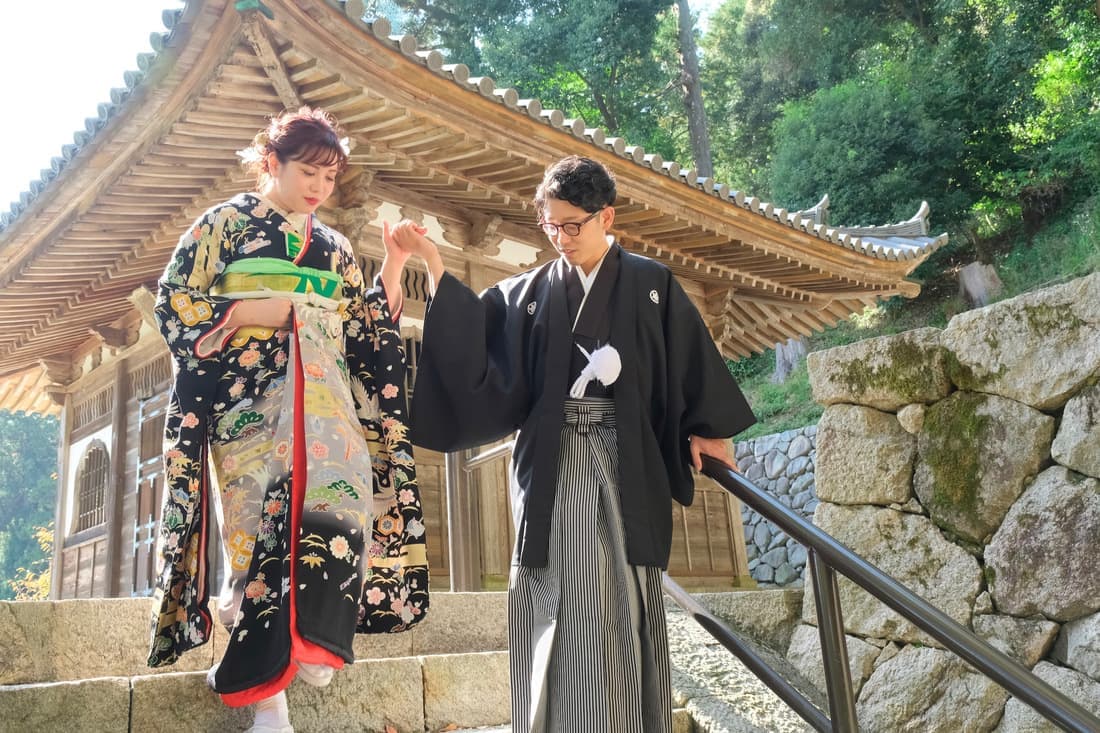 黒引での結婚式