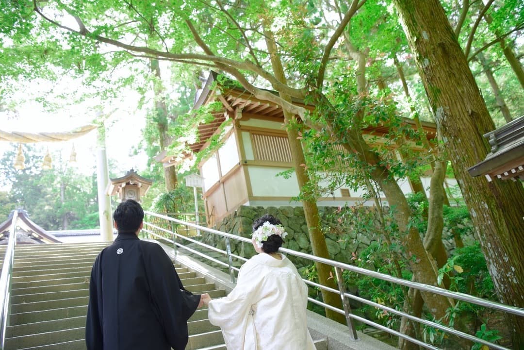 大神神社で白無垢の結婚式写真