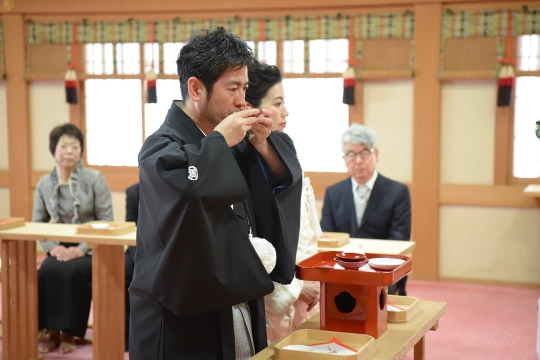 大神神社で白無垢の結婚式写真