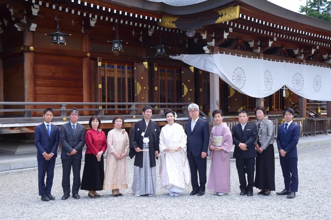 大神神社で白無垢の結婚式写真