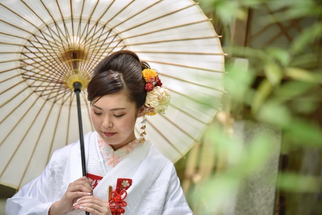 大神神社での神前結婚式の写真