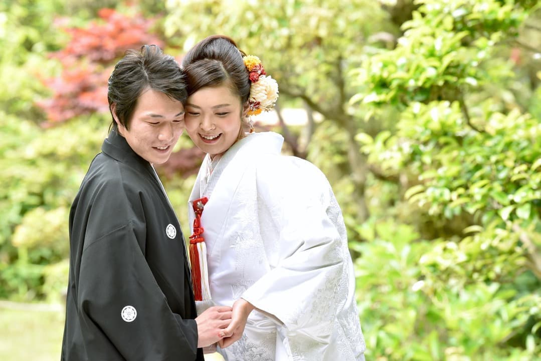 大神神社での神前結婚式の写真