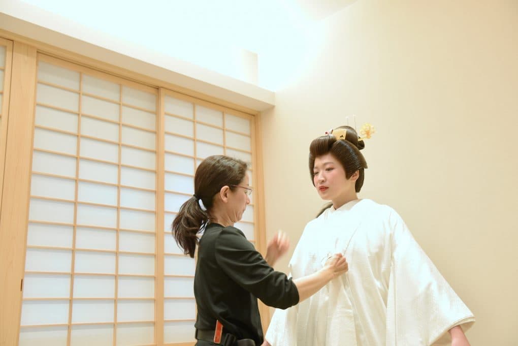 熊野本宮大社で神前結婚式の写真