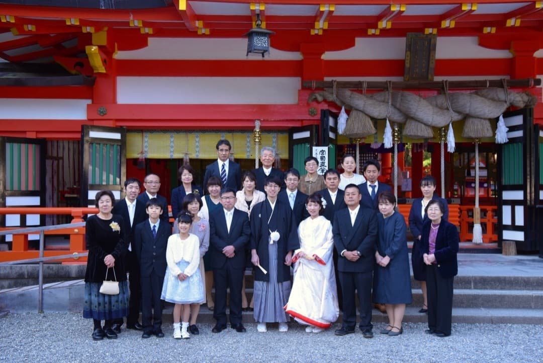 熊野速玉大社の神前結婚式の写真
