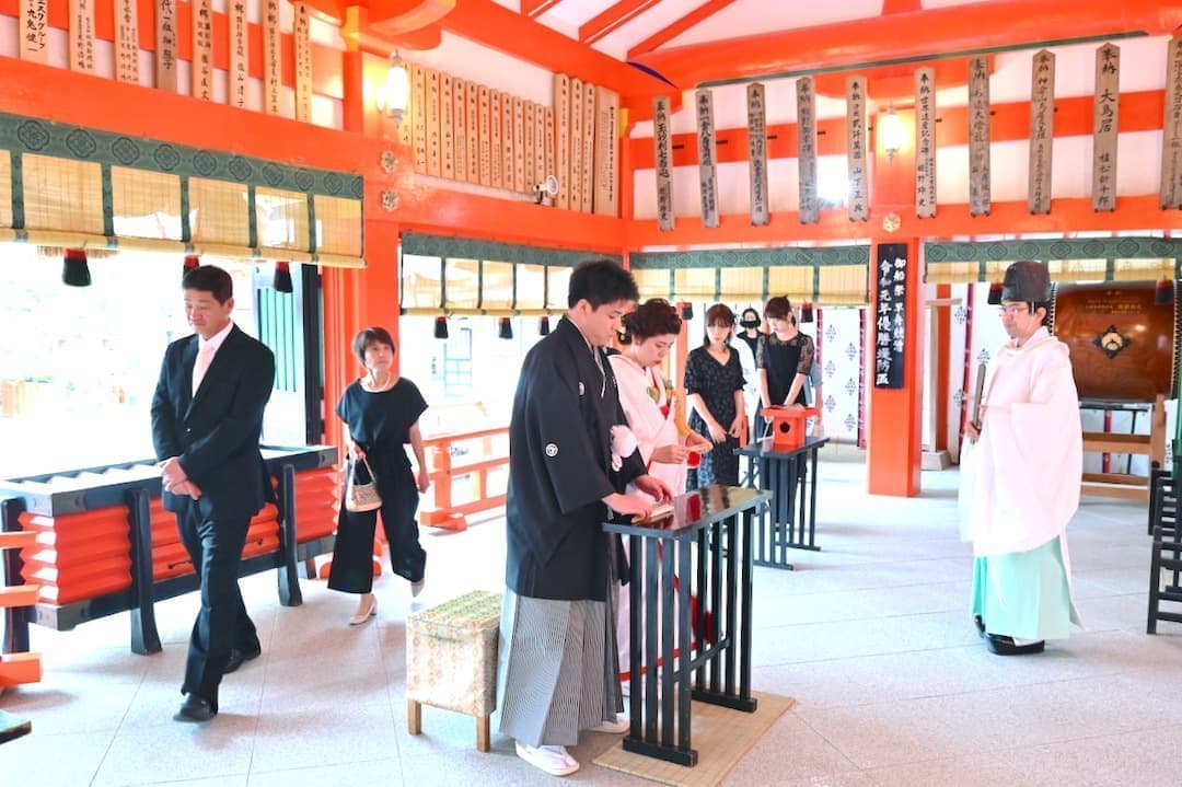 熊野速玉大社の神前結婚式の写真