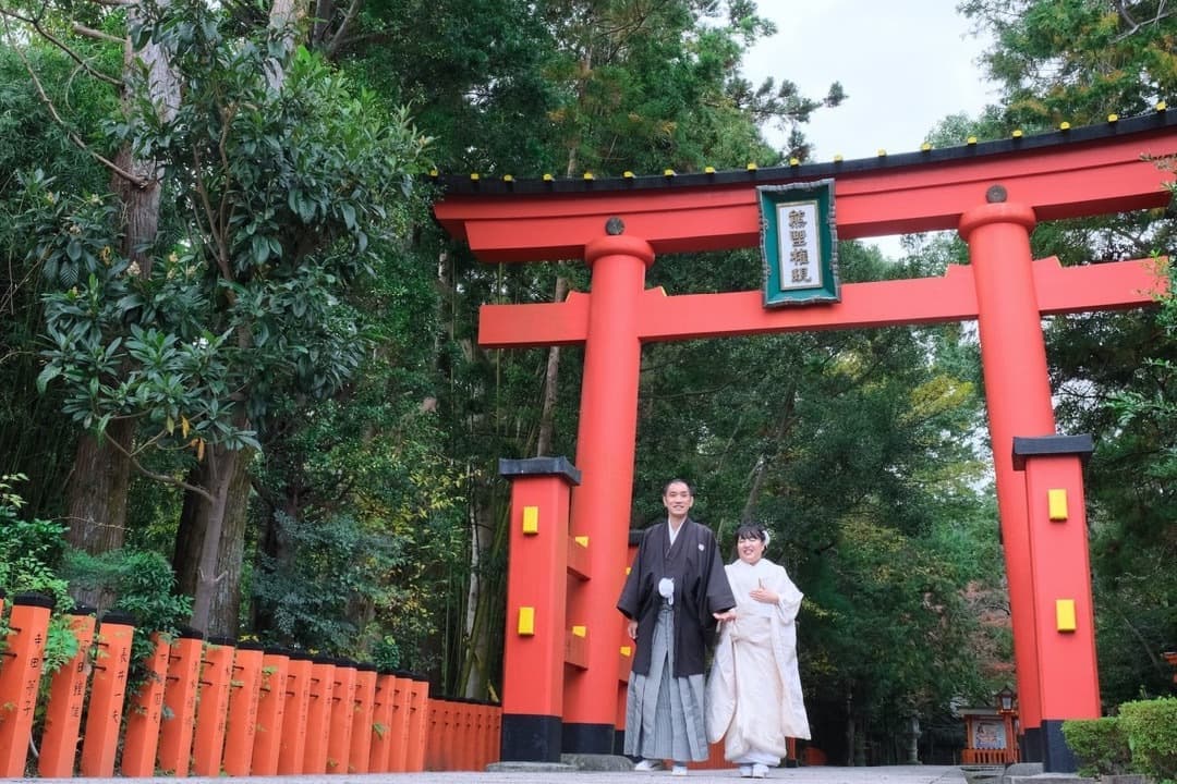 熊野速玉大社で神前結婚式の写真