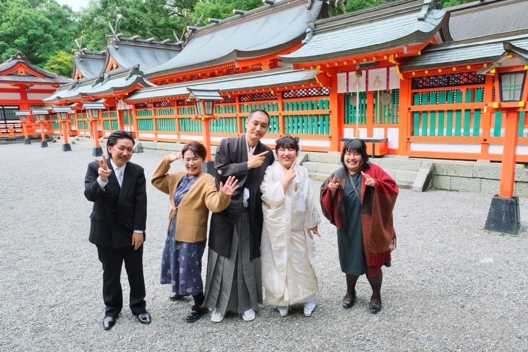 熊野速玉大社で神前結婚式の写真