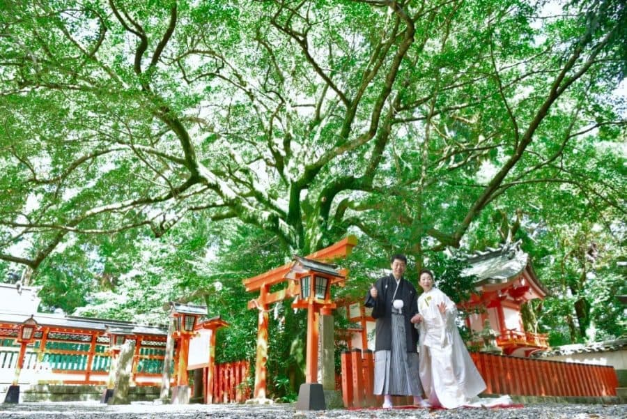 熊野速玉大社の神前結婚式の写真