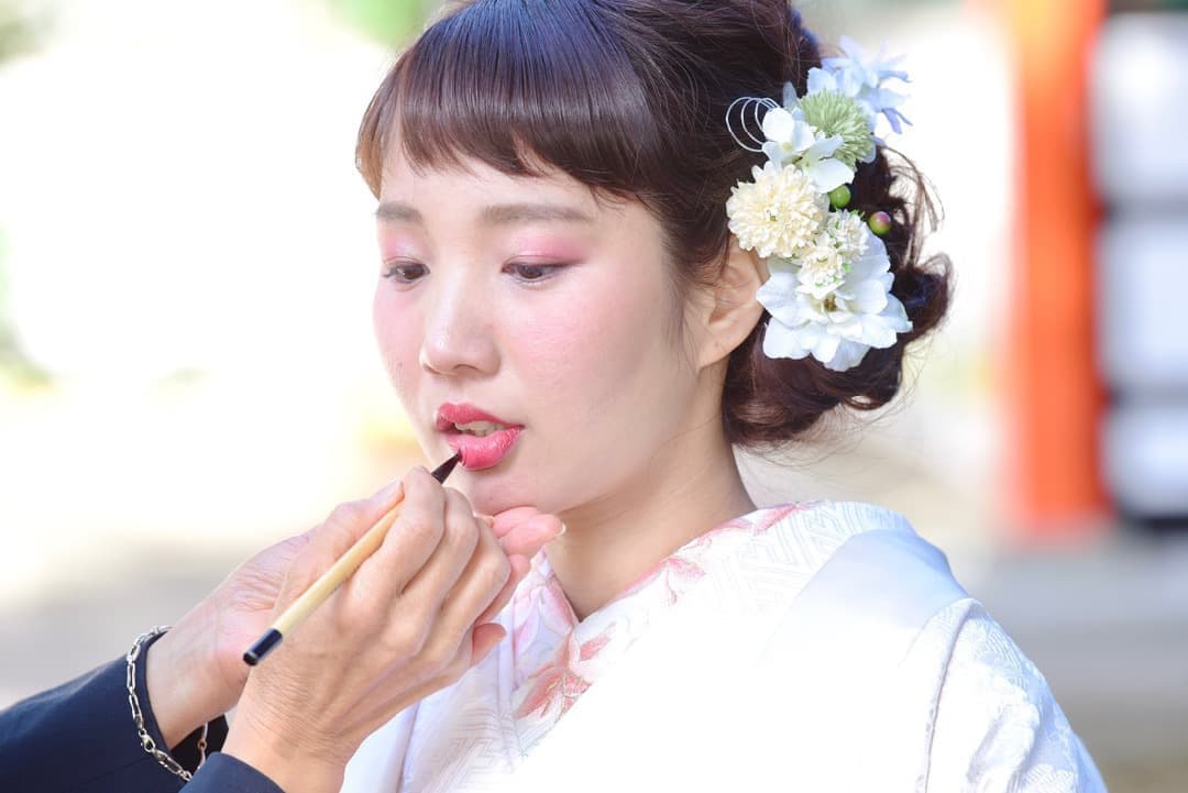 熊野速玉大社で結婚式の花嫁