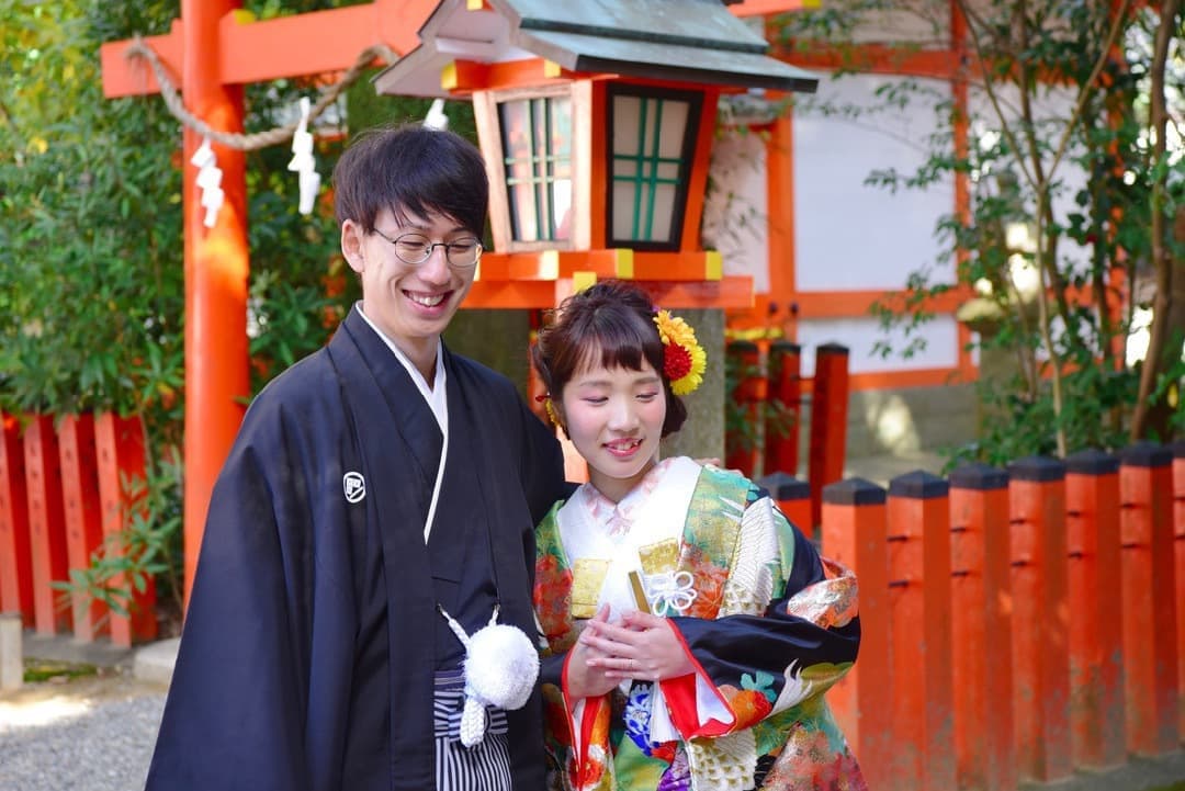 熊野速玉大社で結婚式の花嫁