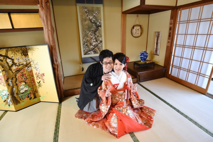 大神神社で結婚式の花嫁
