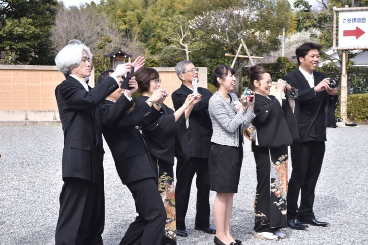 大神神社で結婚式の花嫁