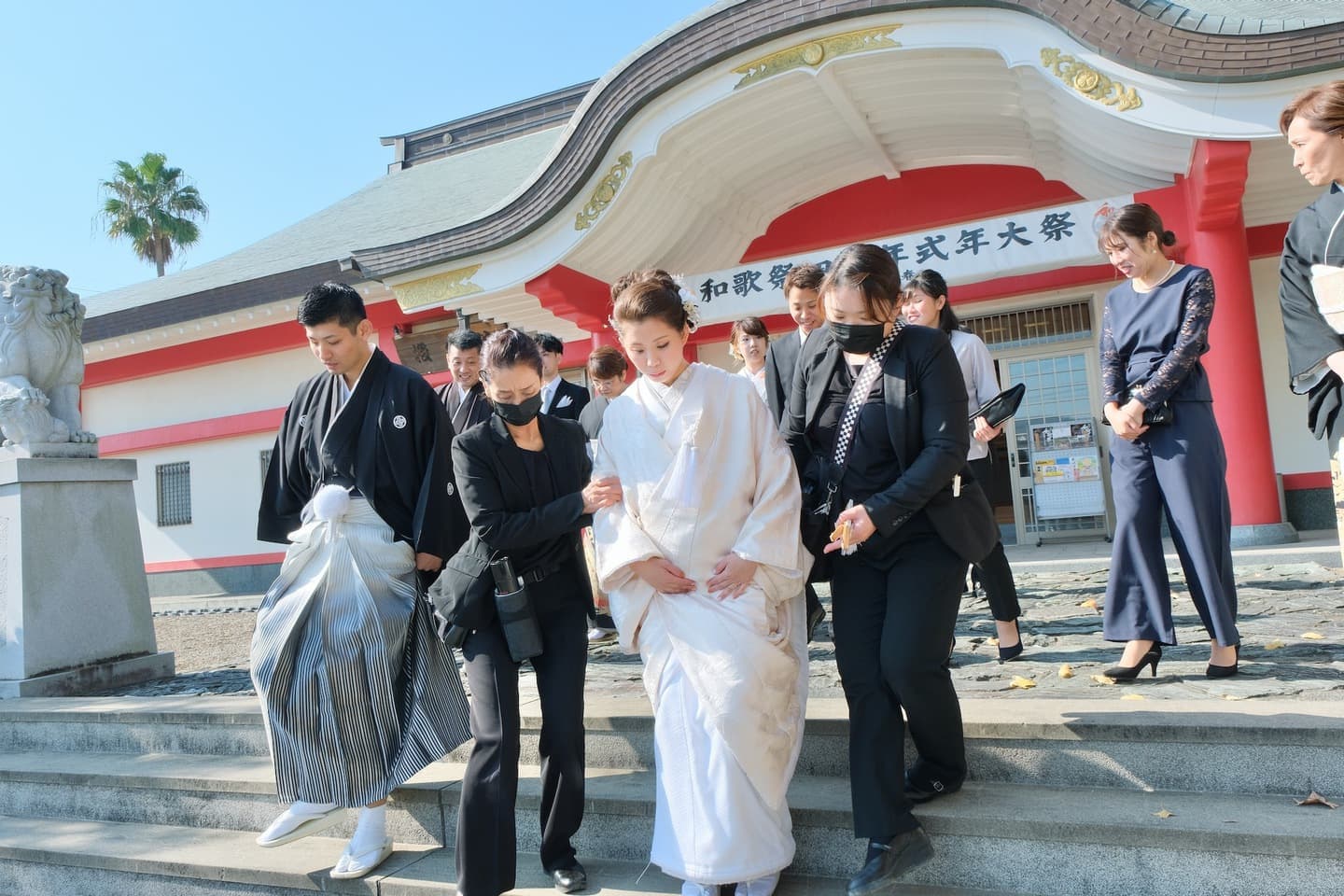 紀州東照宮で結婚式の花嫁さん