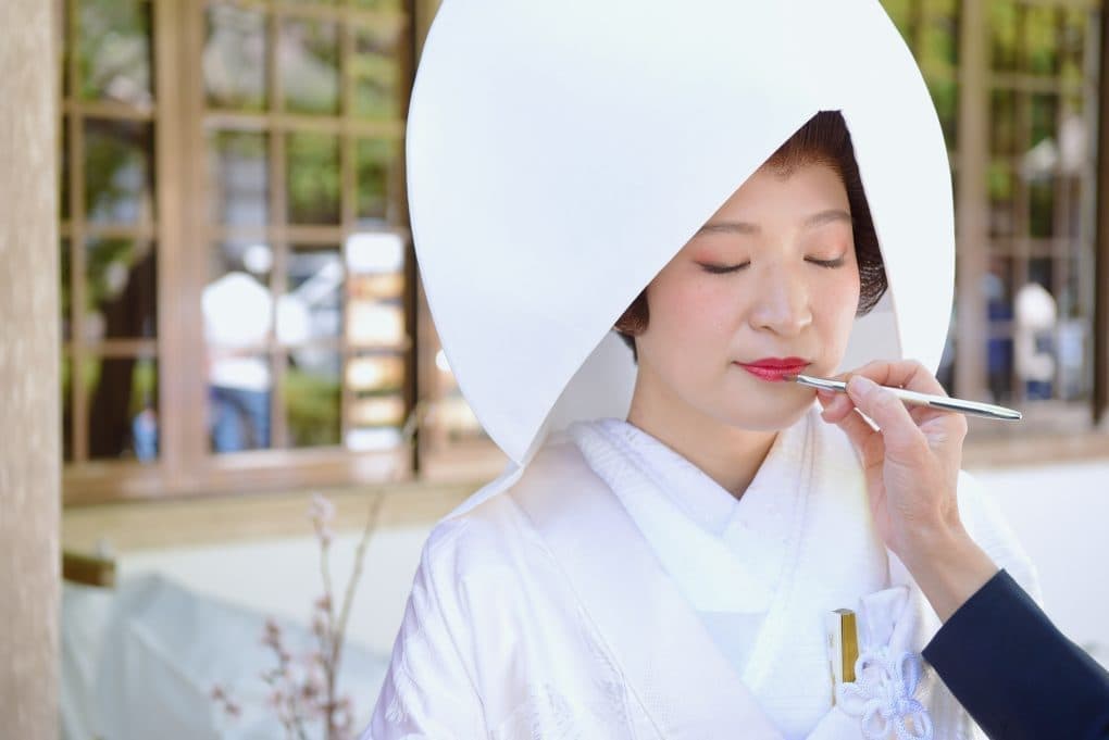 熊野本宮大社で神前結婚式の写真