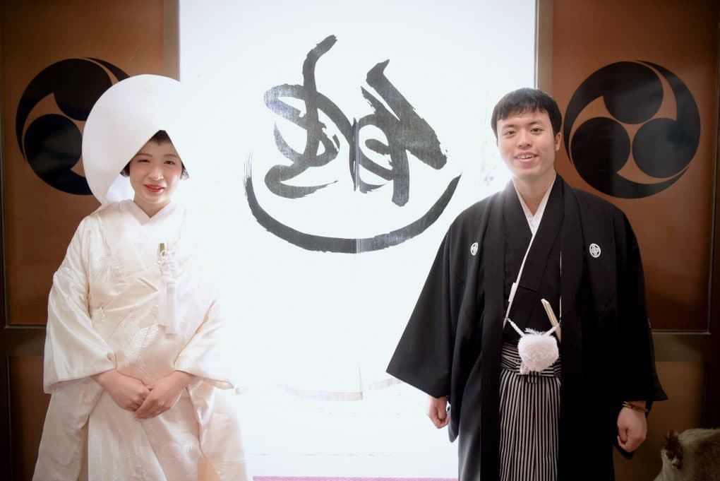 熊野本宮大社で白無垢の結婚式