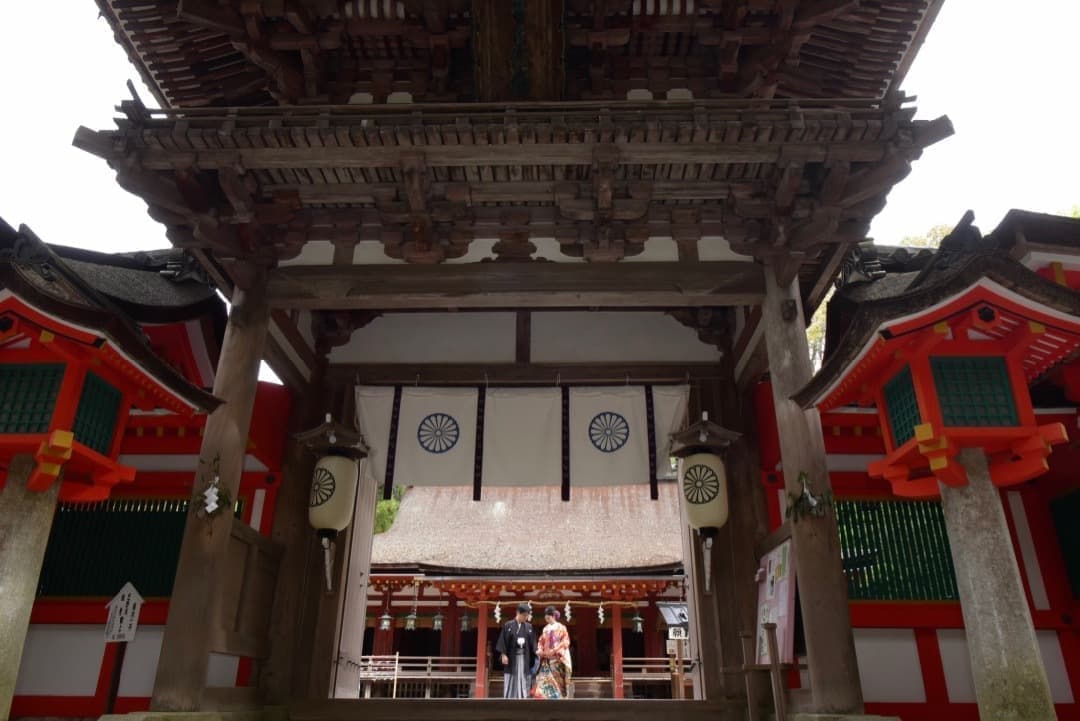 石上神宮の結婚式の写真