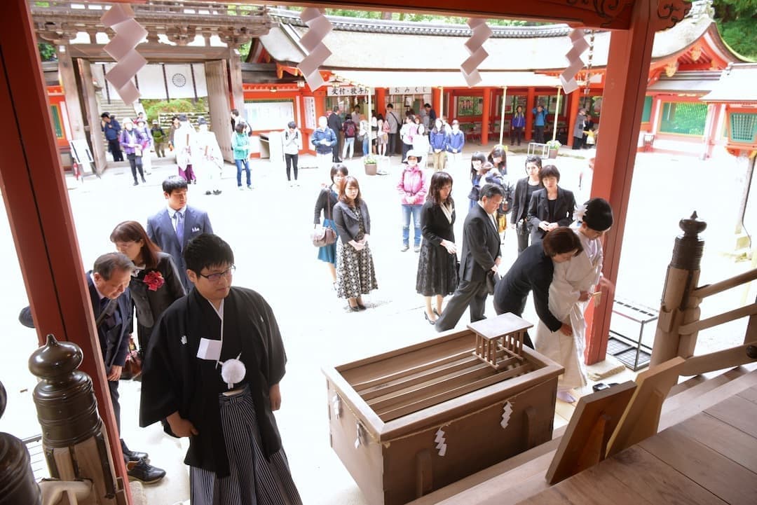 石上神宮の結婚式の写真