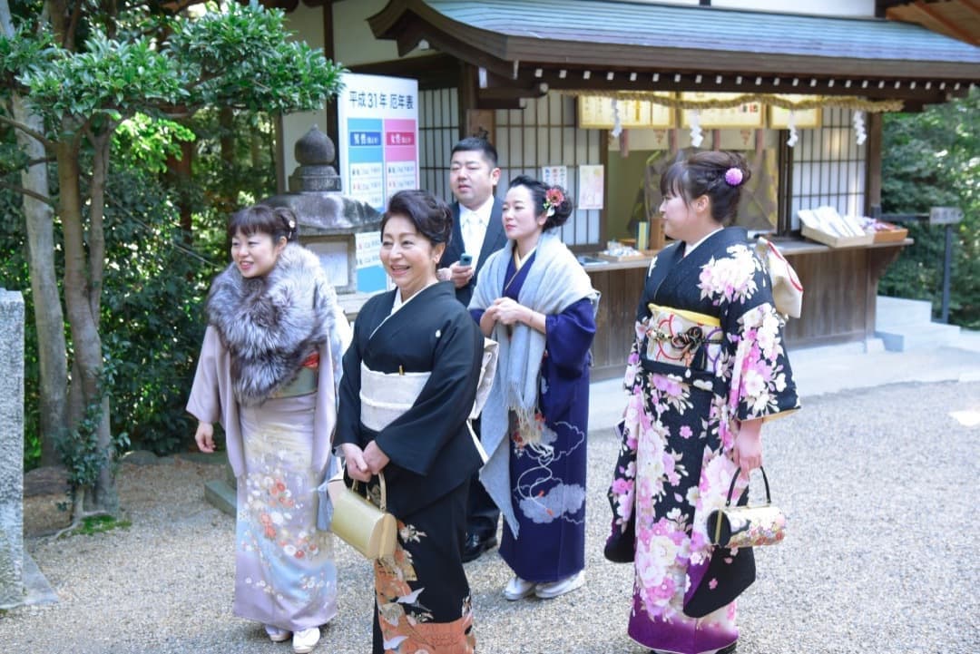 奈良の往馬大社での結婚式写真