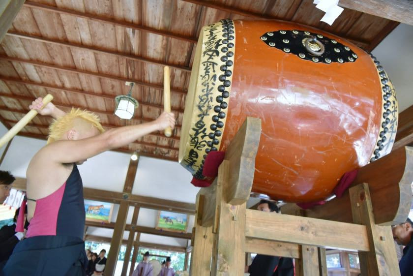 往馬大社での神前結婚式の写真