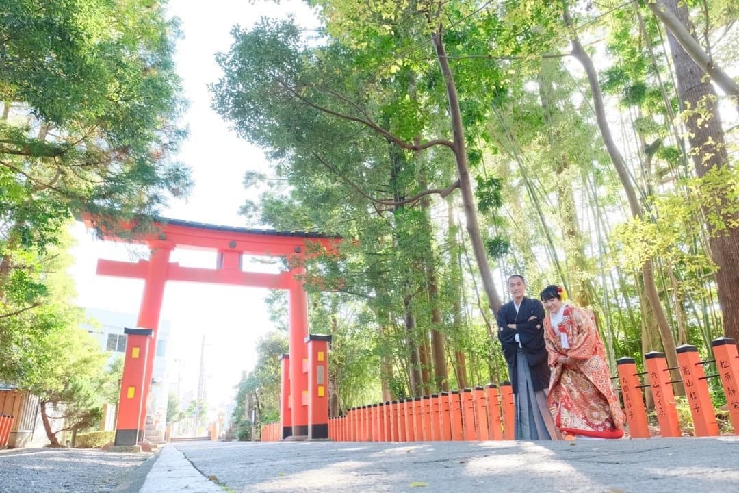 熊野速玉大社で神前結婚式の写真