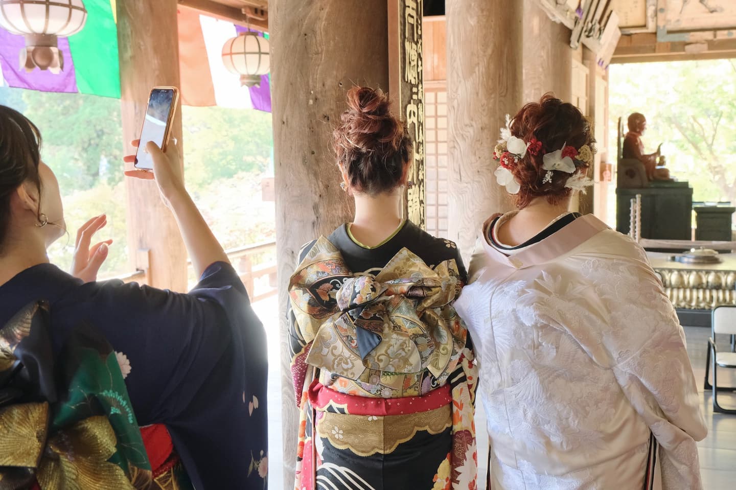 長谷寺で白無垢で結婚式の花嫁