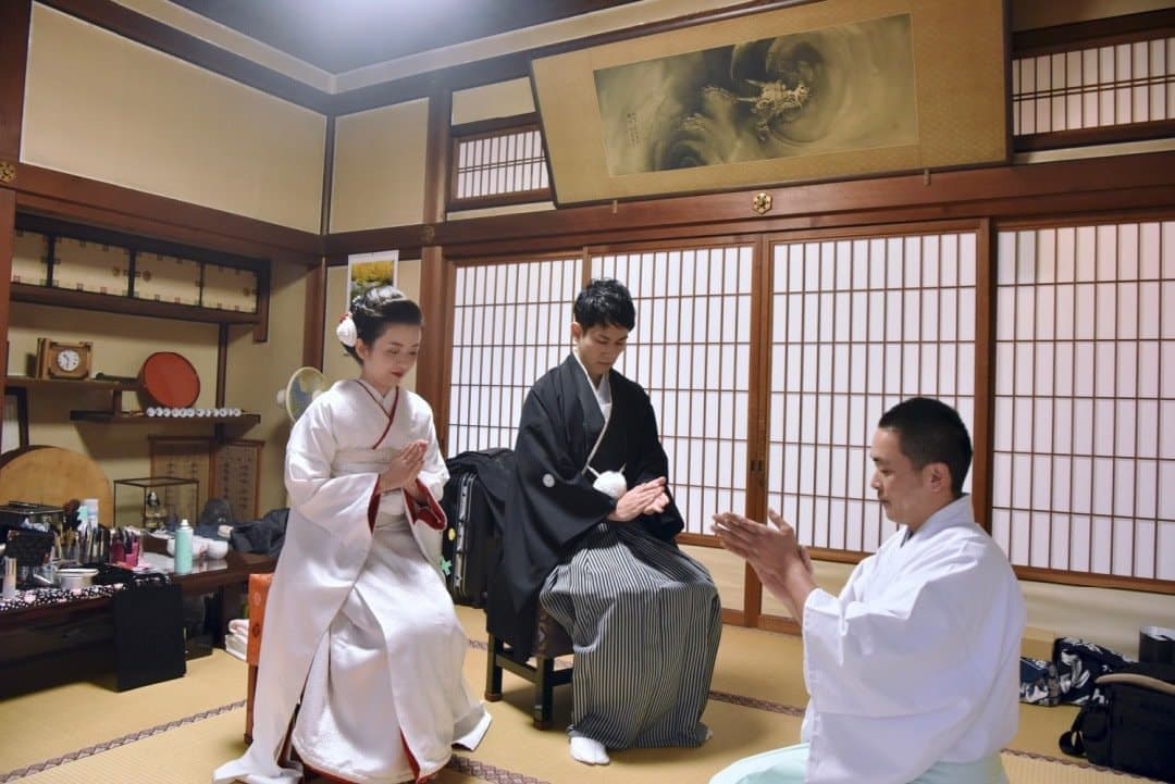 石上神宮の結婚式の申し込みや準備、式の流れについての写真