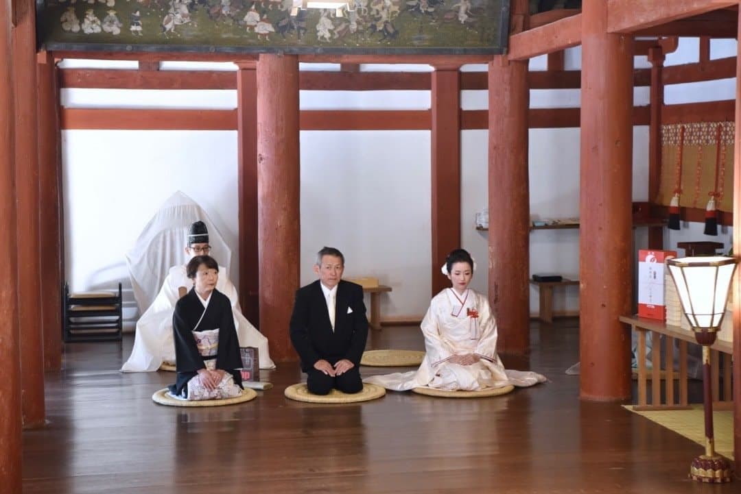 石上神宮の結婚式の申し込みや準備、式の流れについての写真
