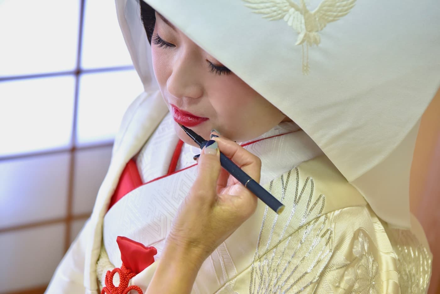 大神神社での神前結婚式の写真
