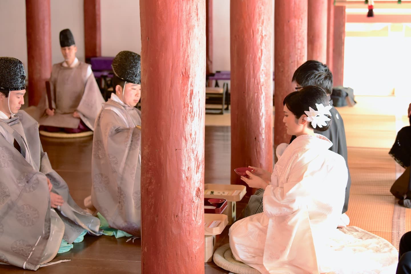 奈良の石上神宮での結婚式