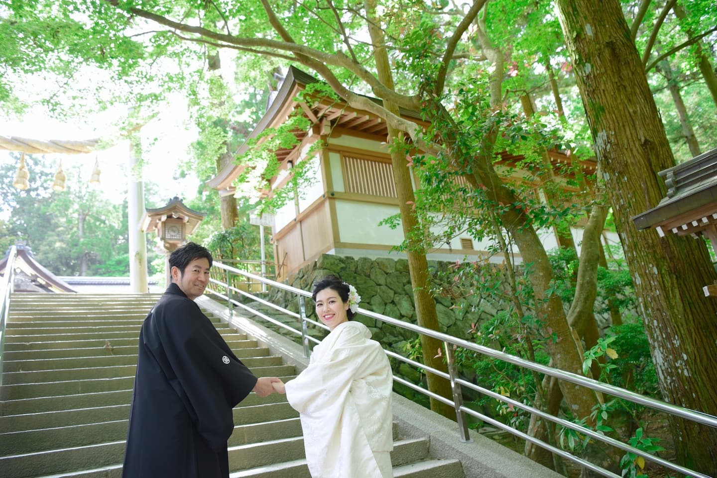 大神神社での結婚式の写真