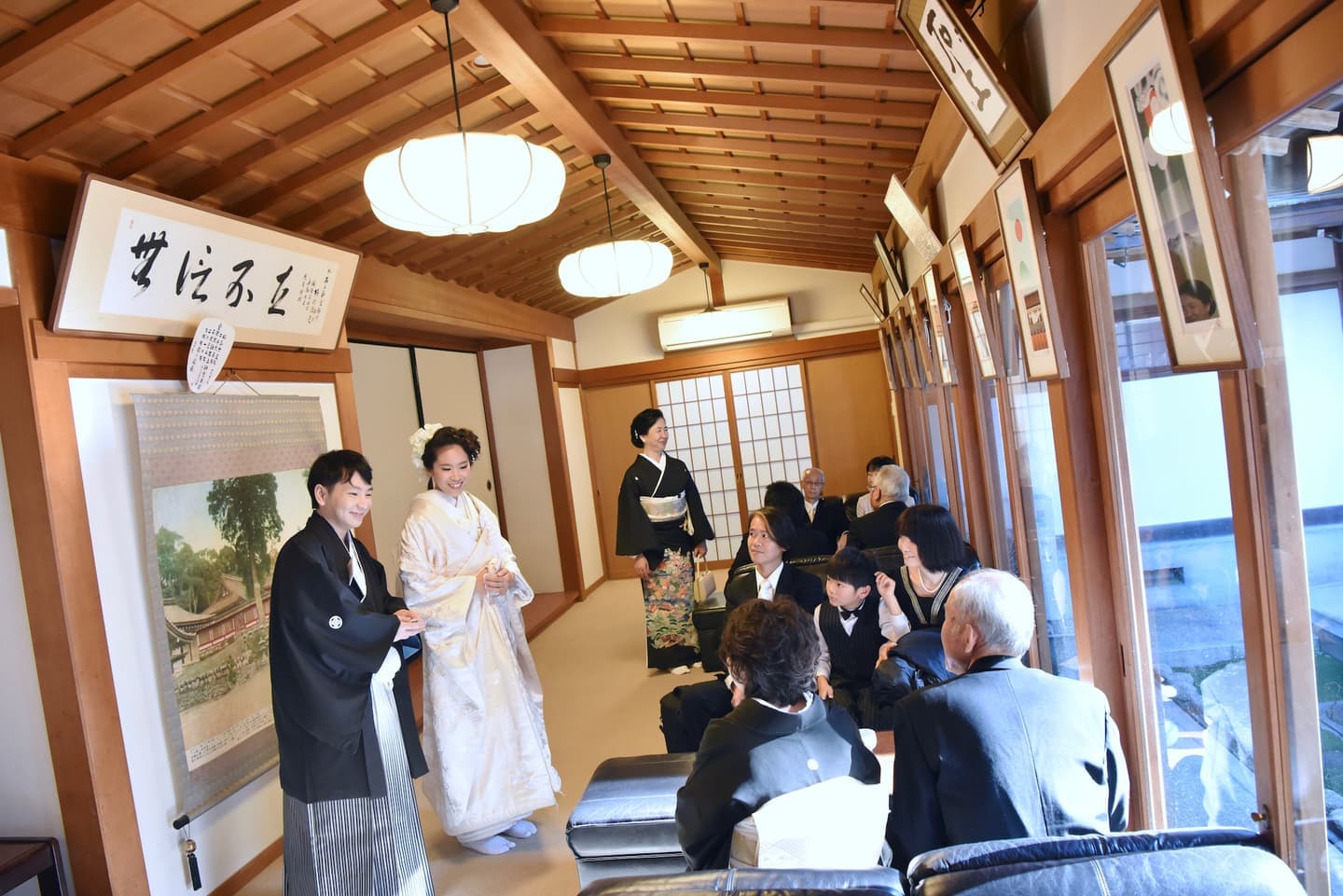 石上神宮で結婚式の花嫁