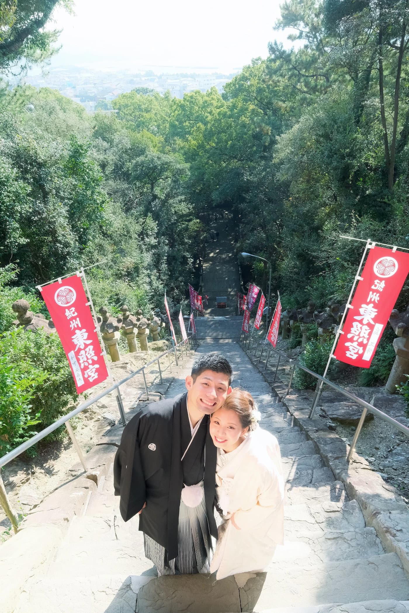 紀州東照宮で結婚式の花嫁さん