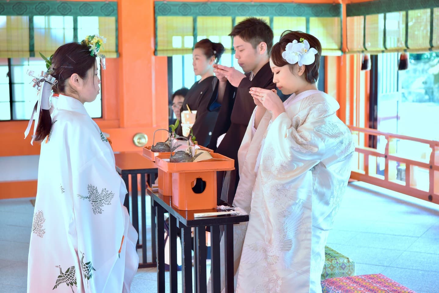 熊野速玉大社の神前結婚式の写真