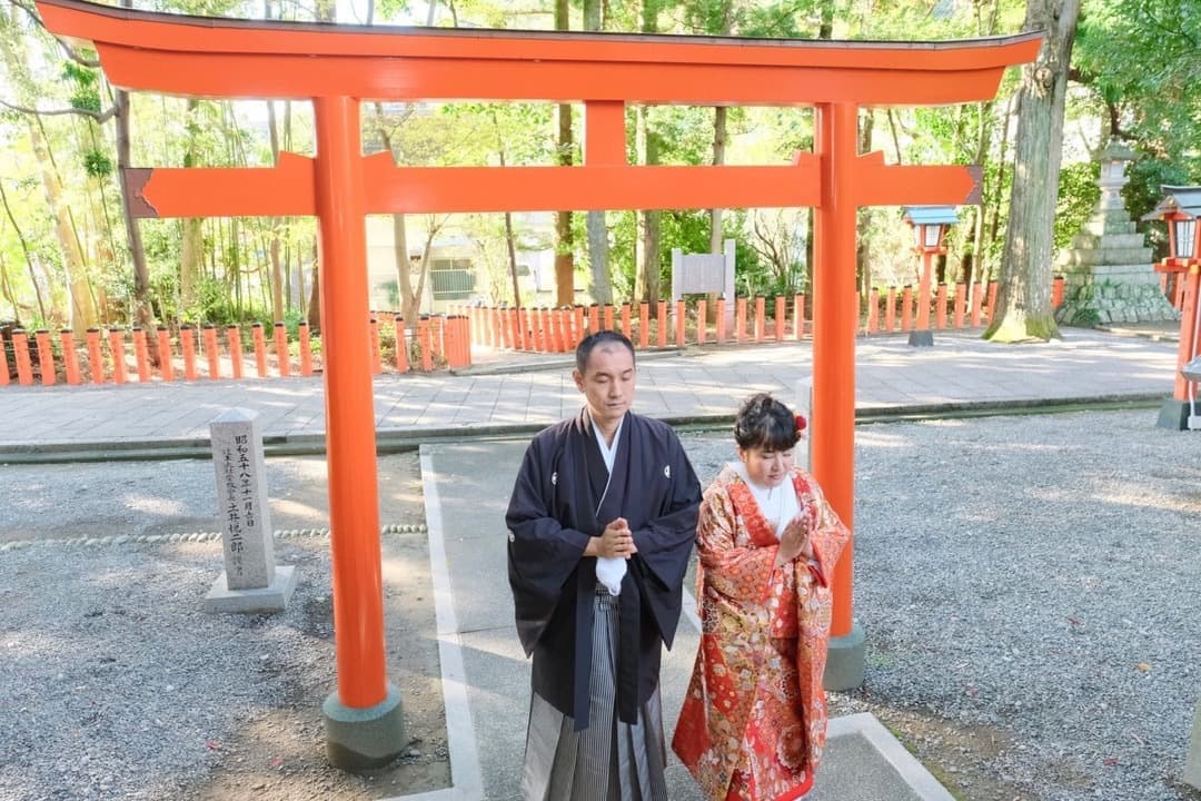 熊野速玉大社で神前結婚式の写真