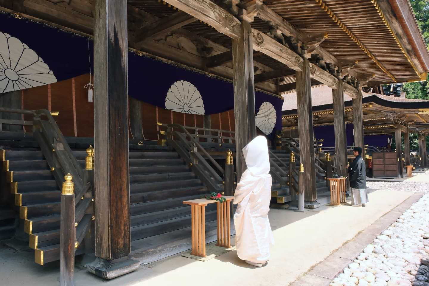 熊野本宮大社での結婚式の写真