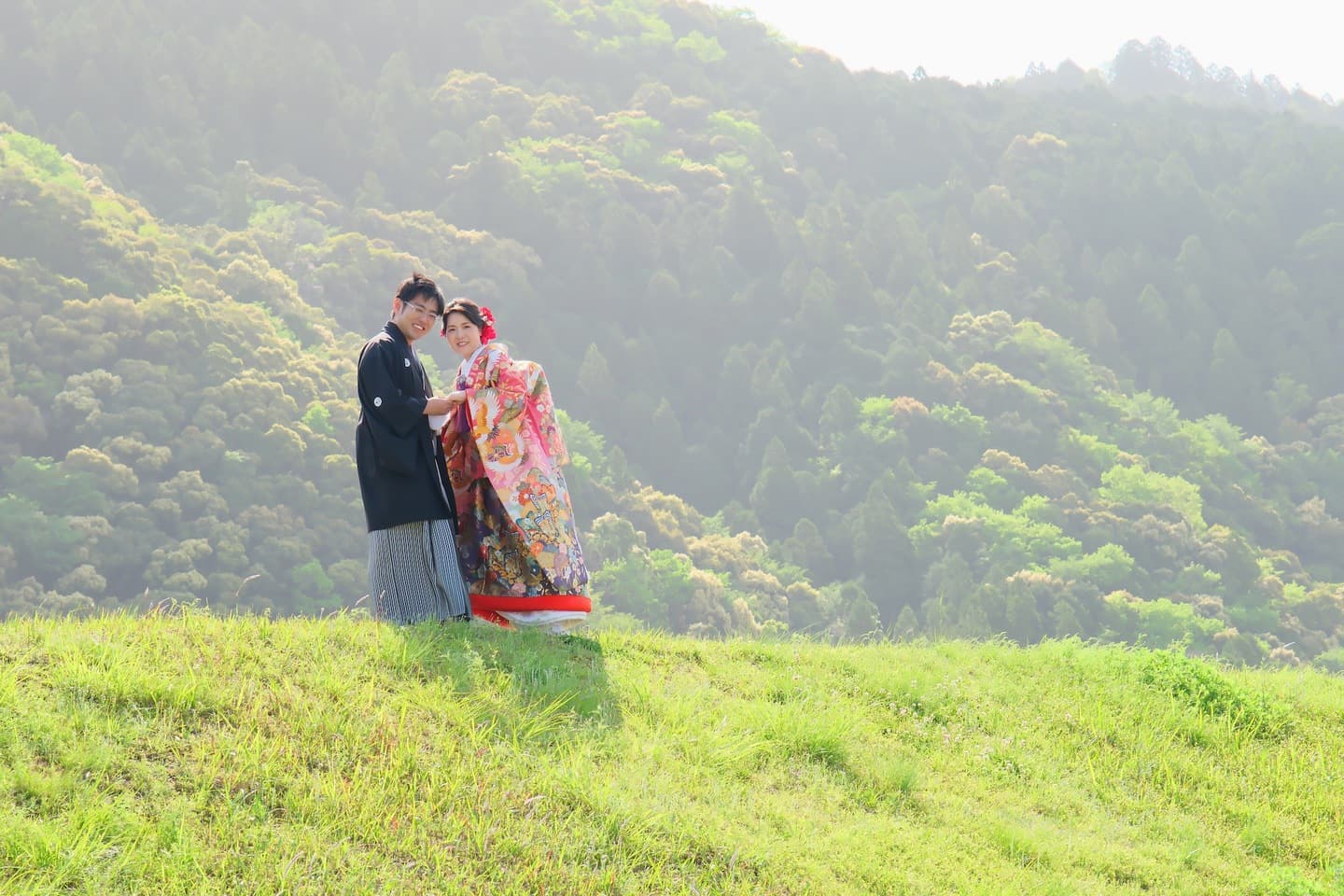 熊野本宮大社での結婚式の写真