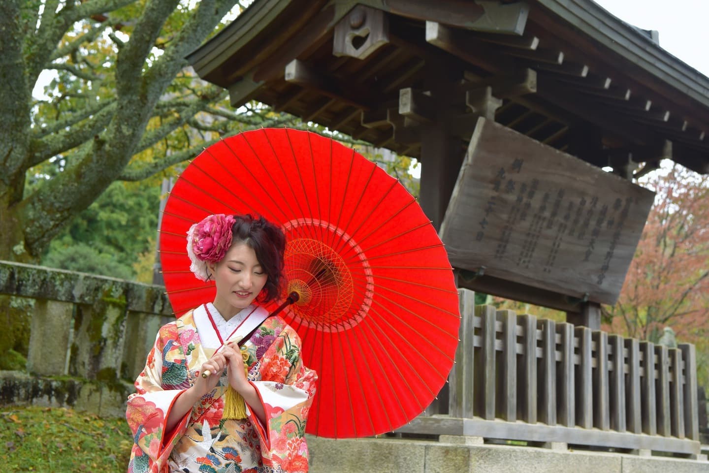 吉野神宮で結婚式の写真