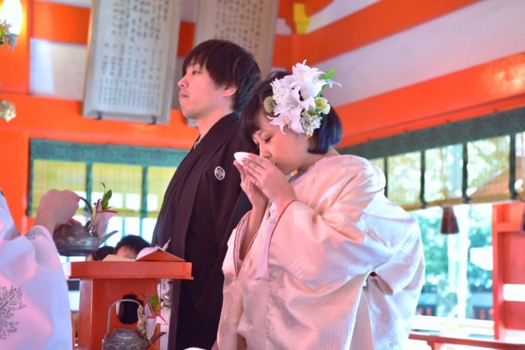 熊野速玉大社の神前結婚式の写真