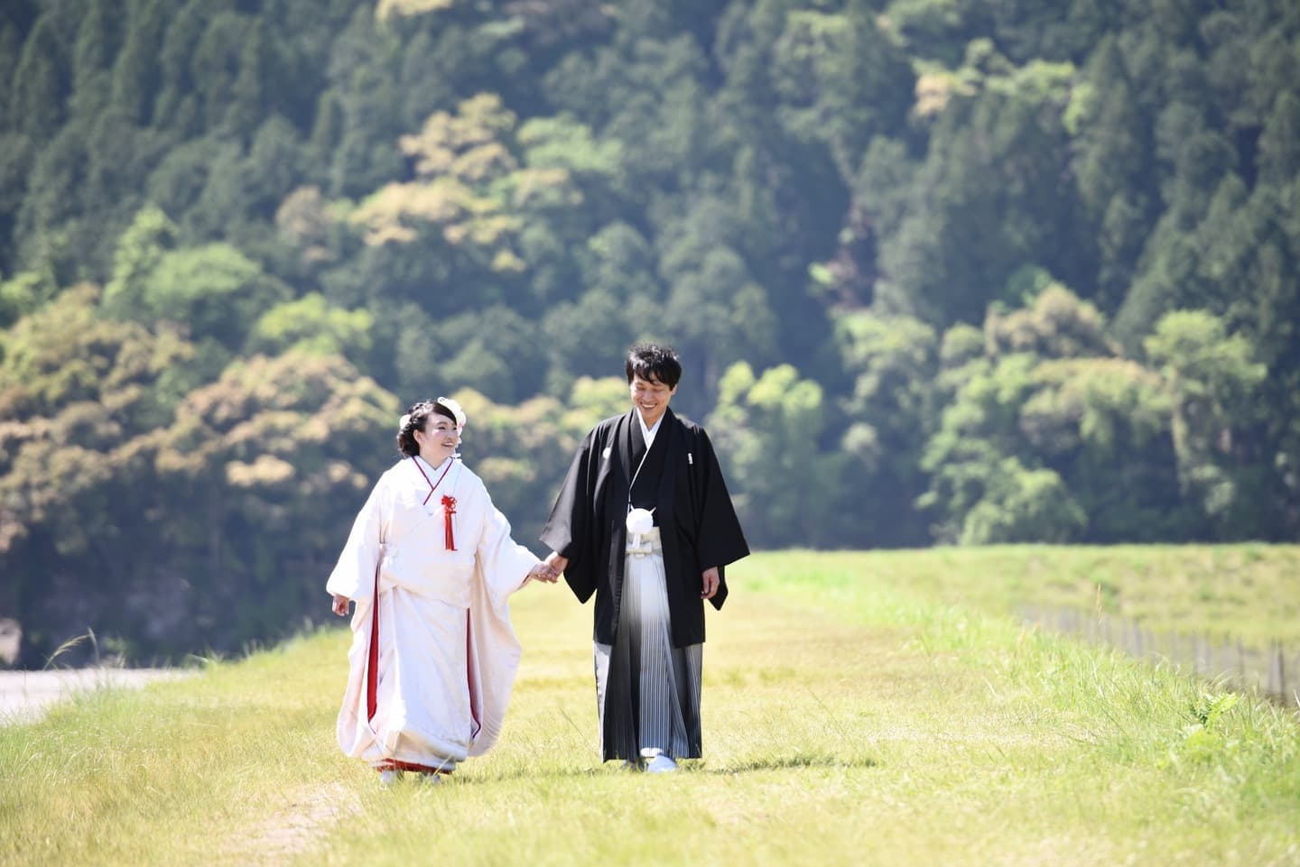 熊野本宮大社で神前結婚式の写真