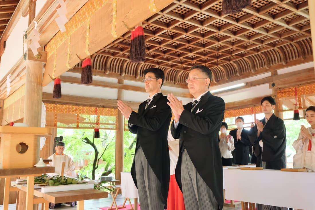 龍田大社の結婚式の写真