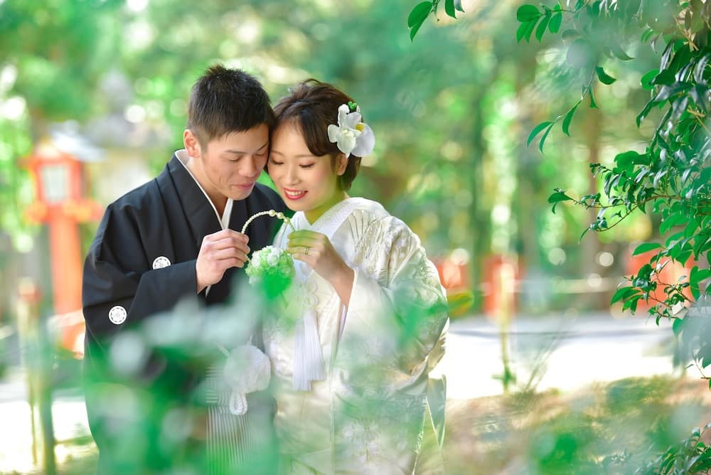 熊野速玉大社での神前結婚式の写真