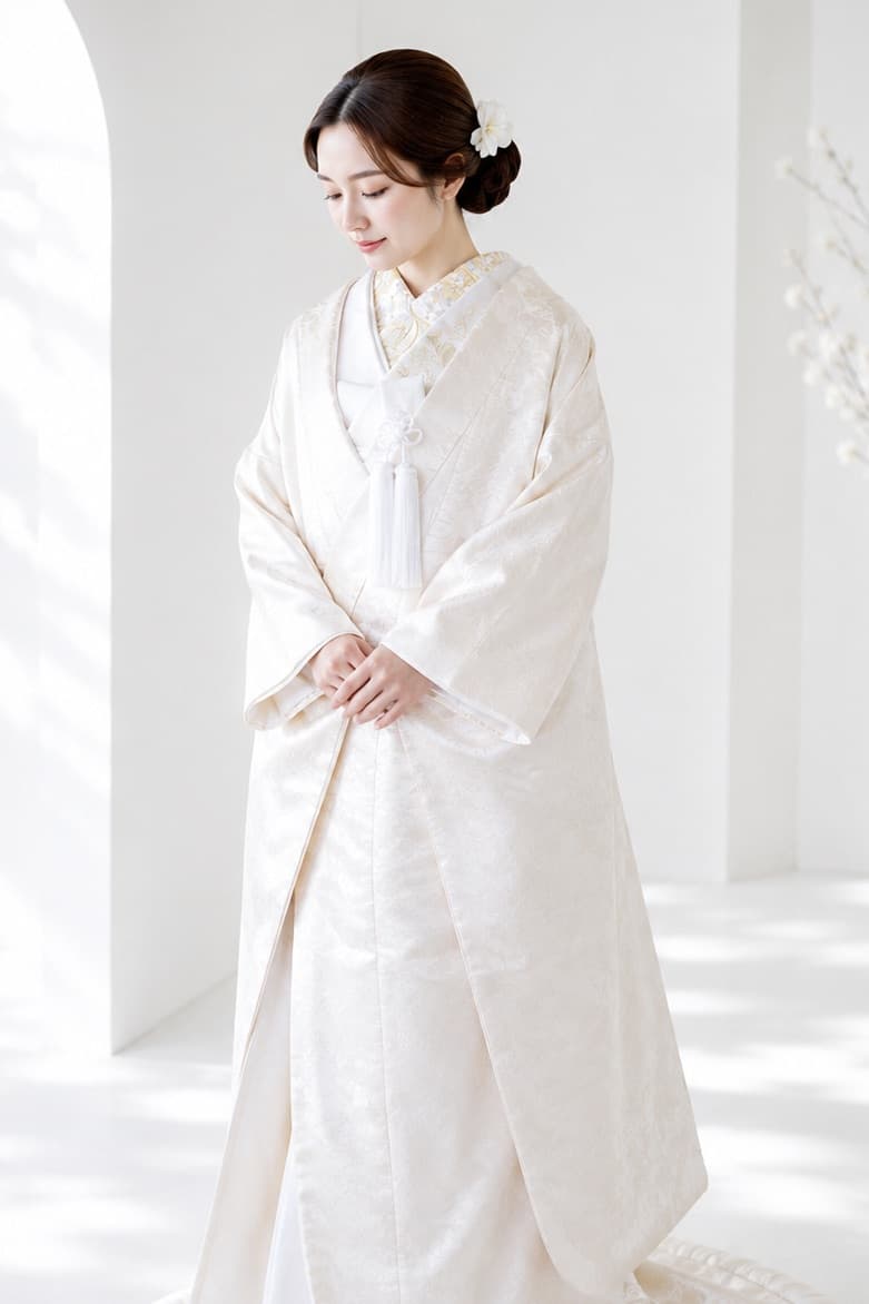 白無垢を着た花嫁様