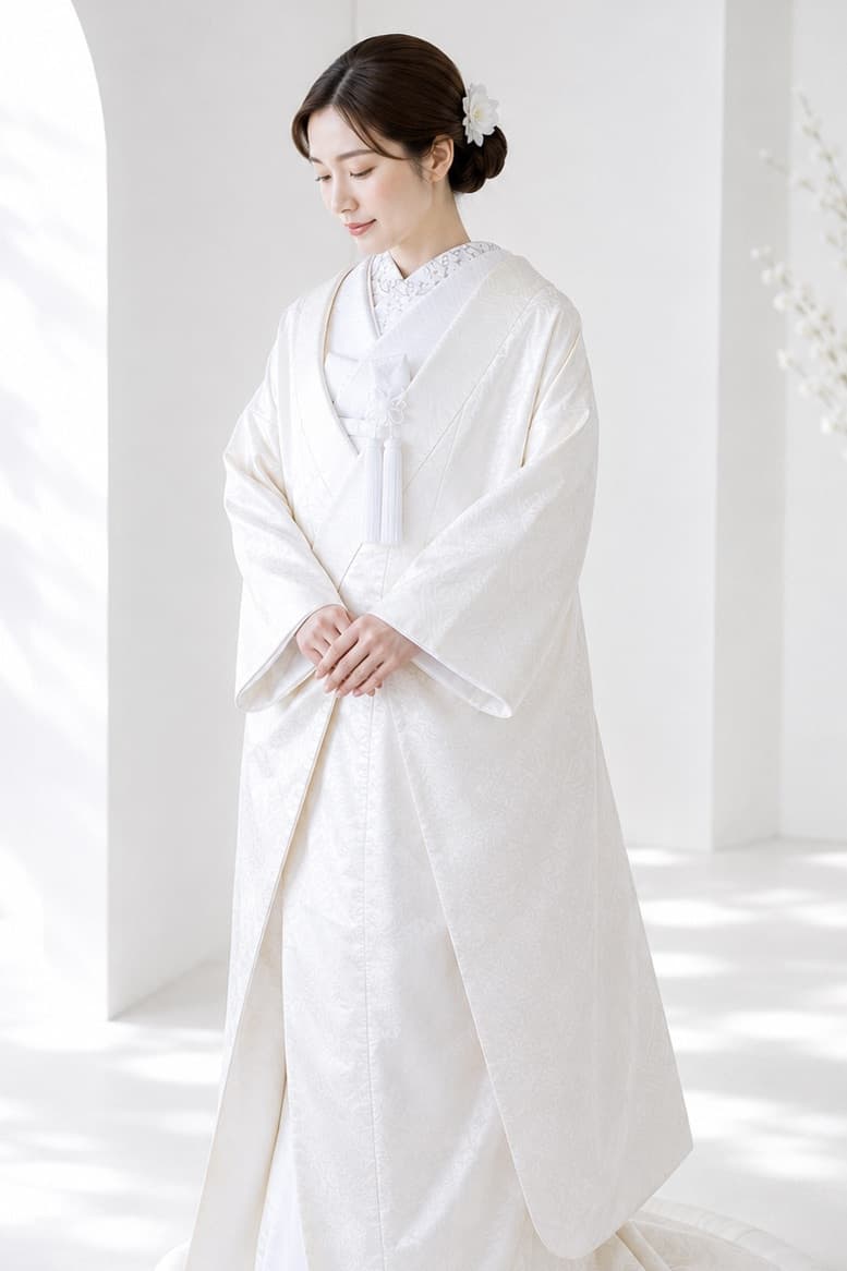 白無垢を着た花嫁様
