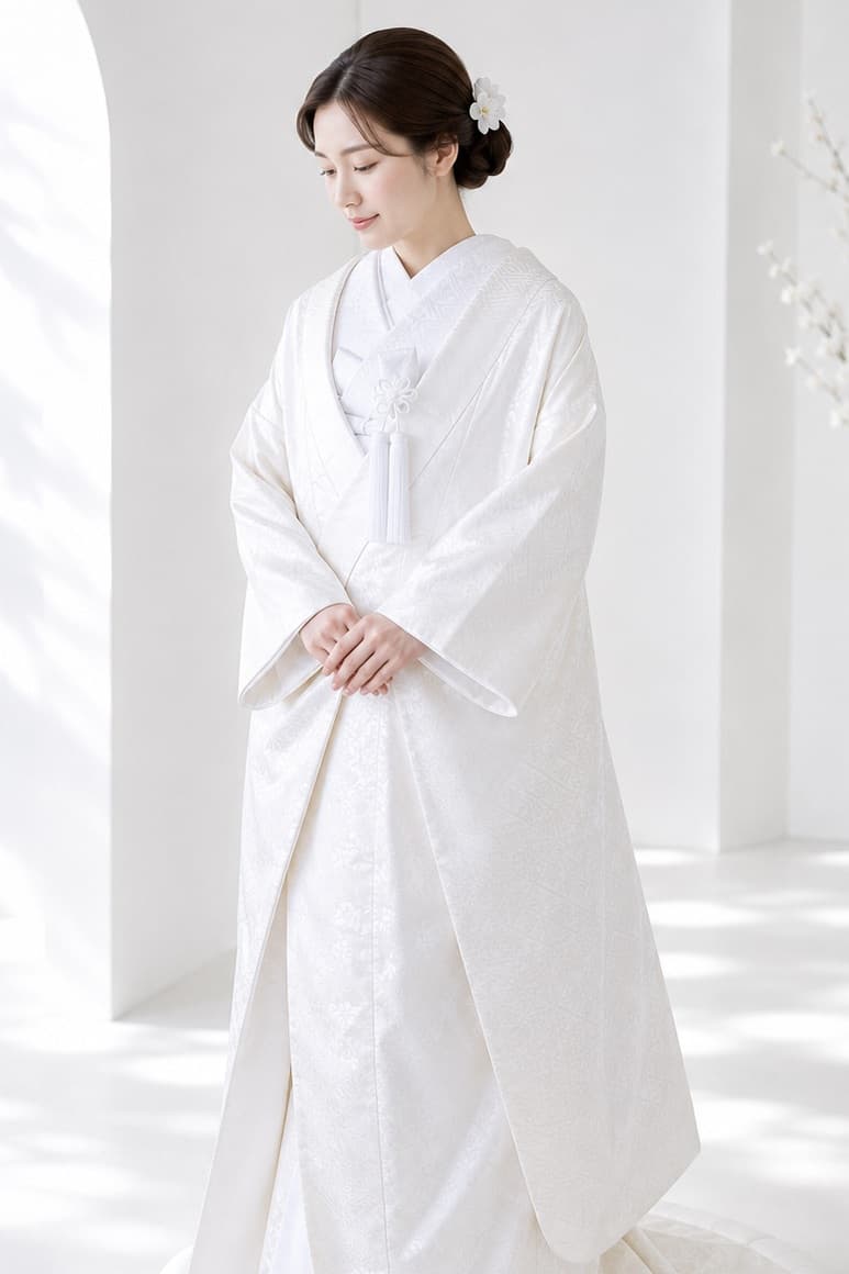 白無垢を着た花嫁様