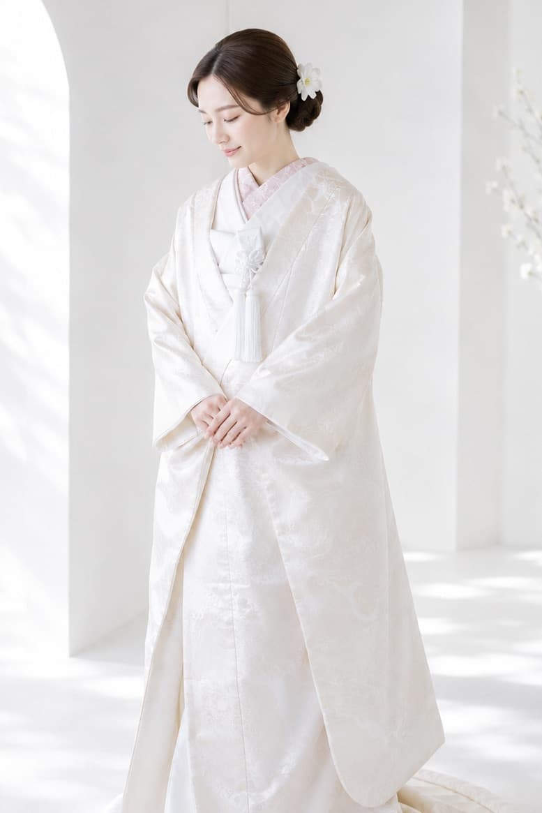 白無垢を着た花嫁様